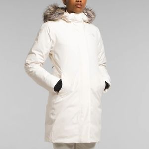 The Northface Women's Arctic Parka XL off white color